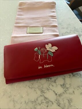RADLEY LONDON Red Floral 'In Bloom' Leather Wallet
